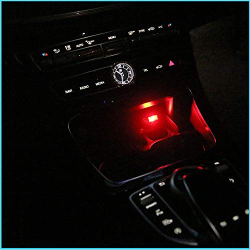 BukNikis USB Car LED Atmosphere lights Mini LED Ambient Kit Car Accessories Lighting Universal (Red, 2 PCS) - Thumbnail 6