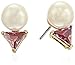 kate spade new york Triangle Pearl Red Stud Earrings