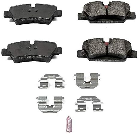 OE Replacement for 2015-2017 Mini Cooper Rear Disc Brake Pad and Hardware Kit (Base/Chili/Coupe/Coupe John Cooper Works/Coupe S/Hot Chili/John Cooper Works)