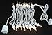 Novelty Lights 8.5 Feet 20 Clear Incandescent Christmas Tree Lights, White String Light Indoor/Outdoor, Vintage Mini Bulbs, UL Listed