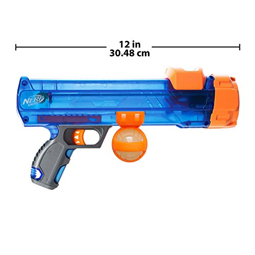 Nerf Dog Small Size Tennis Ball Blaster with LED Ball, Great for Fetch