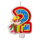 Cake Cupcake Topper Candle 2 Years PAW Patrol Baking Dessert Decorations Happy Birthday Holiday Anniversary Jubilee Party Supply Must Have Accessories for Kids Baby Shower Celebration