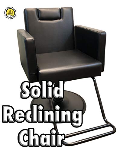 DevLon NorthWest Black Reclining Salon Chair Hydraulic Barber Chair Styling Salon Work Station Shampoo (BARBER CHAIR)