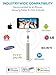 Premium 5-in-1 Bluetooth Selfie Stick for iPhone XR XS X 8 7 6 5, Samsung Galaxy S9 S8 S7 S6 S5 - Get Perfect HD Selfies - No Apps No Downloads No Hassle (Powered by USA Technology)