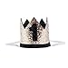 Maticr Glitter First Birthday Crown Baby Boy 1st Bday Party Hat Cake Smash Photo Prop (Tiny Gold & Black 1)