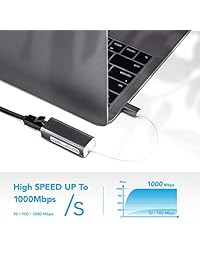 USB C to Ethernet Adapter,ANEWISH Type C to RJ45 Gigabit Network Adapter,10 100 1000Mbps,Compatible for MackBook Pro,Chromebook,Mackbook Air,XPS,etc