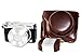 iRunzo Ever Ready PU Leather Camera Case Bag for Nikon 1 J5 Compact Camera with 10-30mm Lens(Dark Brown)