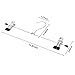 Metal Slacks Skirts Hangers, Space Saving Pants Hangers for Children Heavy Duty Skirts Hangers with 2 Adjustable Non Slip Clips, A Pack of 15 Flexible Hangers for Skirts, Pants, Slacks, Shorts