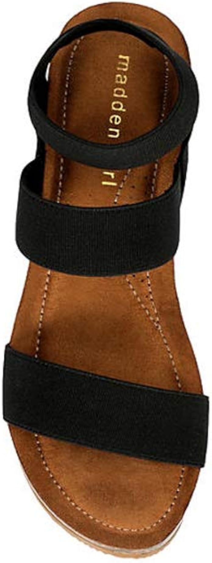 madden girl zoeyy cork wedge sandal