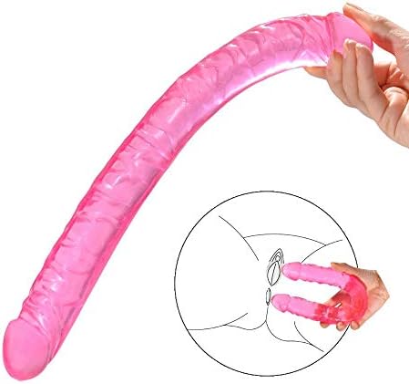 Dorcell 177-13 inch Double Sided Toy Real Feel Soft Flexible Double Head Massageoys -Private Package (Pink)