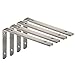 Mellewell 4 PCS Stainless Steel Heavy Duty L-Shaped Corner Braces Joint Angle Bracket Shelf Brackets, 10 x 6 inches, CB8017D-4
