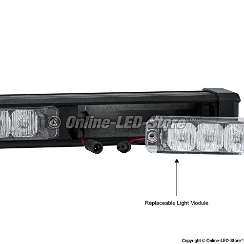 LAMPHUS SolarBlast SBLS84 38" 32W LED Tow Truck Snow Plow Traffic Advisor Light Bar - AMBER