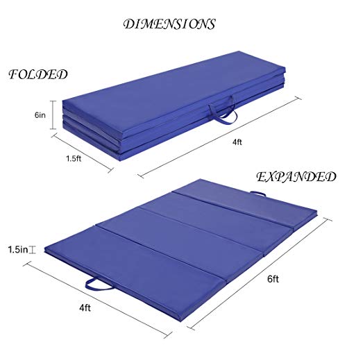 gymmatsdirect Gymnastics Expandable Kip Bar with Mat Blue Set Packages