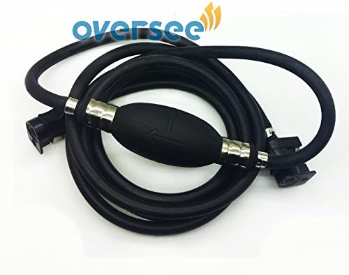 Boat Motor Fuel Line Hose with Connector and Primer Pump for Yamaha Outboard Motors 6mm 6Y2-24306-55 6Y2-24306-56 Pipe