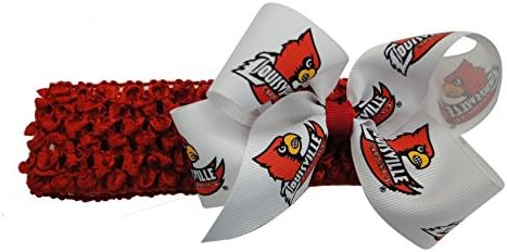 NCAA Louisville Cardinals #026 Crochet Headband with Junior Bow, One Size