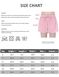 EXARUS Girls Flowy Butterfly Shorts Athletic 2 in 1