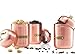 Francois et Mimi Stainless Steel Sugar, Tea, Coffee Canister Set with Lids, Bronze