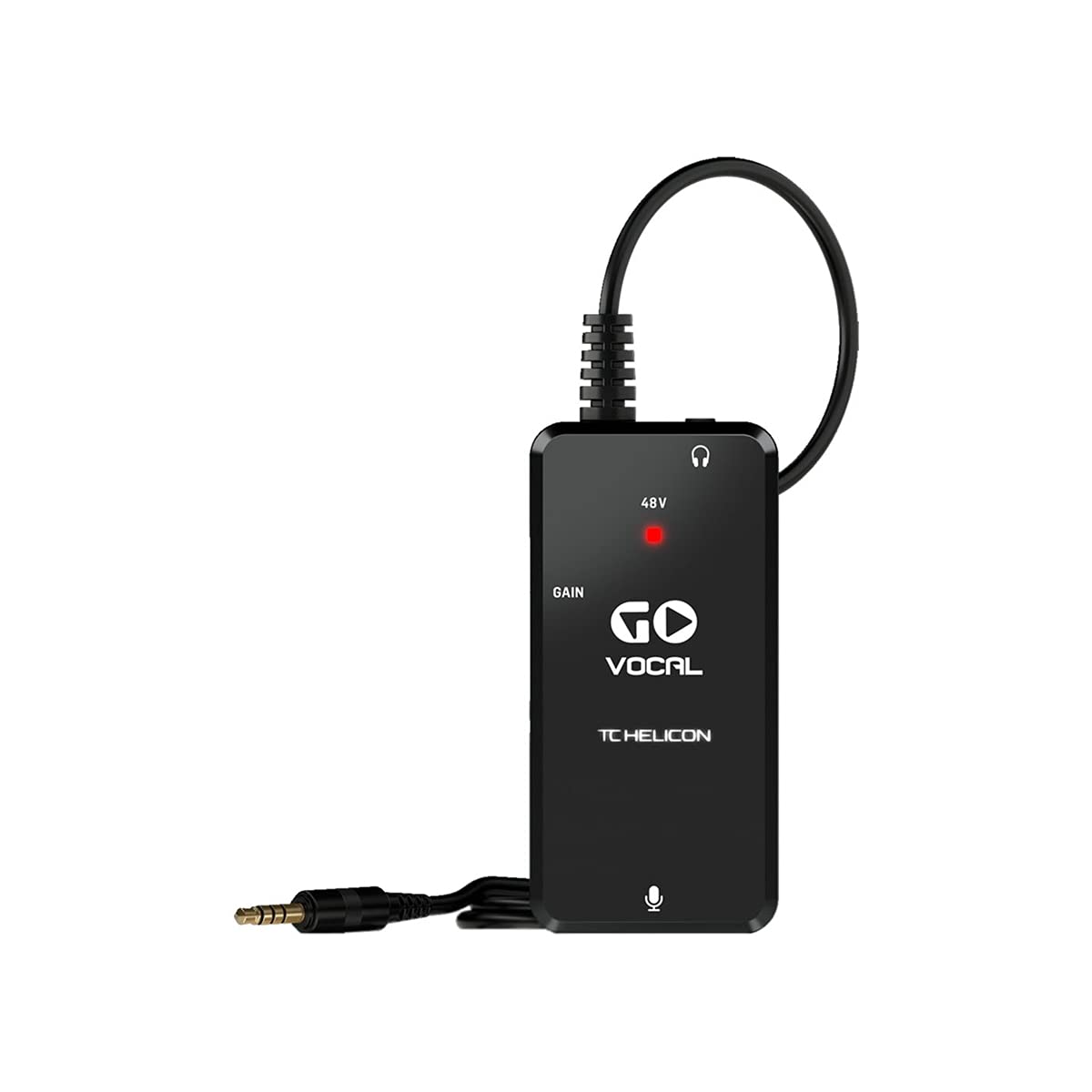 TC Helicon GO VOCAL Microphone Preamp for Mobile Devices, Enhanced Audio for Recording and Streaming