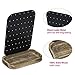 SRIWATANA Earring Holder Organizer Display, Metal Jewelry Organizer with Solid Wood Tray(62 Holes), Carbonized Black