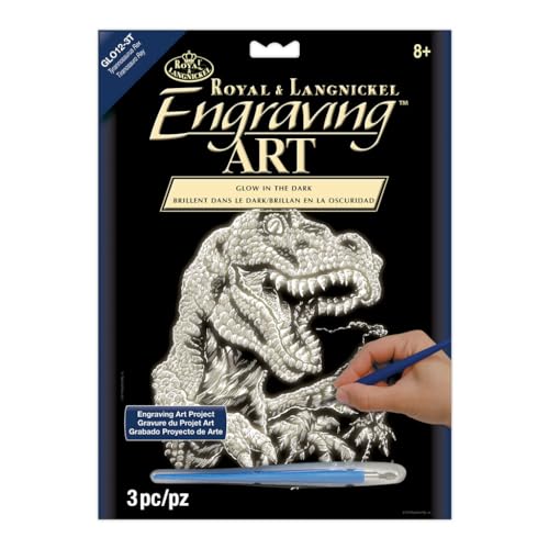 Royal and Langnickel Glow in Dark Engraving Art, Tyrannosaurus