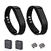 I-SMILE 2pcs Replacement Bands with Metal Clasps Wireless Activity Bracelet Sport Wristband for Fitbit Flex(No Tracker, Replacement Bands Only) & Silicon Fastener Ring