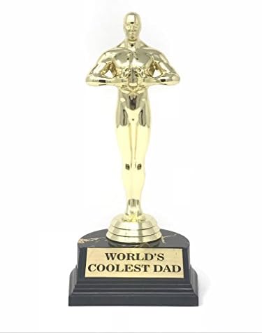 aahs!! Engraving World's Best Award Trophy (World's Coolest Dad (7 inches))