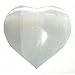 JIC Gem 2 Pcs Selenite Crystal Hearts 2-2.5“, Healing Crystal,Natural Clear Quartz Heart Stone (White)