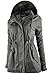 TOP LEGGING TL Women's Utility Militray Anorak Drawtring Parka Hoodie Jackets with Pocket_Olive 2XL