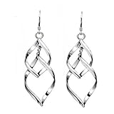 Myhouse Elegant Jewelry Silver Plated Stud Dangle Earings