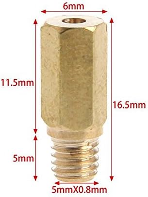 20pcs/lot Main Jet Motorcycle Keihin carburetor Hexagon main injectors Nozzle can be used PWK FCR OKO KOSO etc