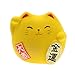 Kotobuki Maneki Neko Charm Kin-un Collectible Figurine, Wealth, Yellow
