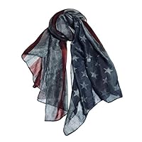 LRRH Vintage Faded American Flag Scarf/Red White & Blue Scarf / 4th of July Scarf/Vintage Scarf/Team USA/American Flag/Gift for Her