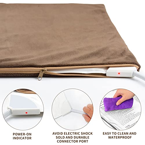 NAMOTEK Pet Heating Pad, Safe Electric Heating Pad for Dogs and Cats