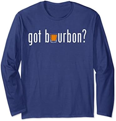Unisex Cool Got Bourbon Long Sleeve Shirt for Whiskey Drinkers Medium Navy