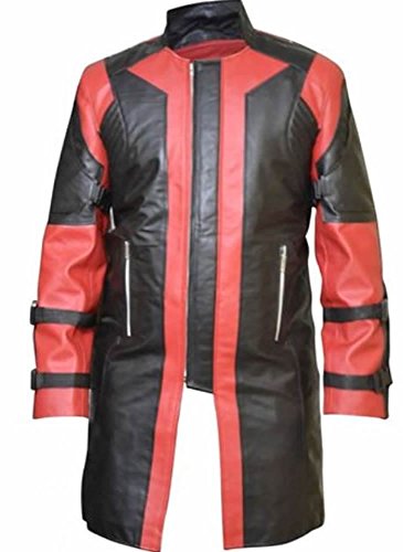 Classyak Captain Ultron Leather Hawkeye Costume Coat, Xs-5xl