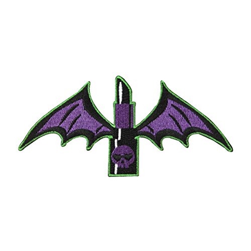 Bat Wing Lipstick Patch Kreepsville Chic Freak Craft Apparel Iron-On Applique
