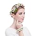Valdler Flower Wreath Headband Floral Crown Garland Halo with Floral Wrist Band for Wedding Festivals, Pink