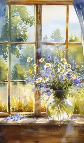 Qianbaiuk Diamond Painting Kits-Diamond Art Kits,5D Diamond Painting Kits for Adults Kids Beginners for Home Wall Decor (12x16inch)