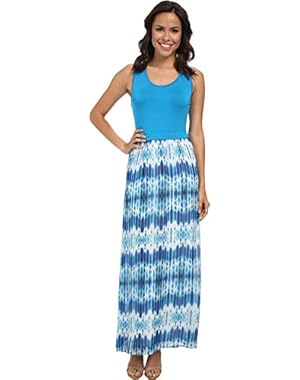 Calvin Klein Women's Maxi w/ Print Chiffon Bottom