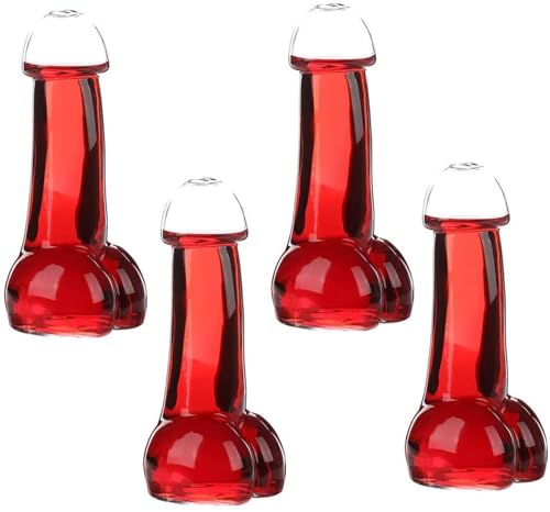 Transparent Creative Wine Glass, Wine Glass Gift For Work Colleagues, Gifts For Men Funny And Unusual, Sexy Clear Glasses For Wine Beer, Funny Whiskey Cup For Bars, Swimming Pool, Birthday Party (4PC)