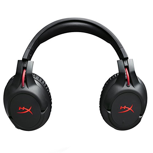 HyperX Cloud Flight - Wireless Gaming Headset, Battery Lasts Up to 30 hours of Use, Detachable Noise Cancelling Microphone, Red LED Light, Bass, Comfortable Memory Foam, PS4, PC, PS4 Pro (Renewed)