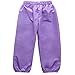 Mingao Girls Rain Pants Flower Waterproof Warm Outdoors 4-5 Years (Purple)