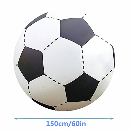 Warrrr 60In Over Sized Giant Inflatable Beach Football Floating Pool