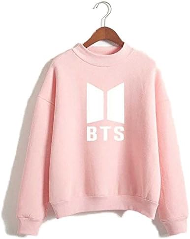 Harson Women Long Sleeve Hoodie Sweatshirt Hooded Coat Pullover Oversized Tunic Tops (Pink, L)