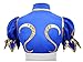DAZCOS Women's US Size Game Fighter Cosplay Costume Blue Cheongsam with Hair Accessories and Waistband Halloween Costume(Small)