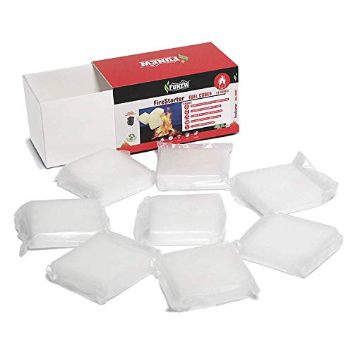 FUNEW Fuel Tablets Solid Hexamine Tablets Military Smokeless 8 x 25g