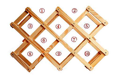4 Foldable+Wooden+Wine+Bottle+Holder