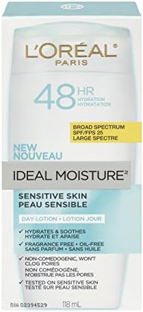 L'Oreal Paris Ideal Moisture Day Lotion SPF 25, Sensitive Skin, 4.0 Fluid Ounce