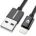 UNBREAKcable iPhone Charger Lightning Cable - [Apple MFi Certified] Double Nylon Braided iPhone Cable Compatible with iPhone Xs XS Max XR X 8 8 Plus 7 7 Plus/iPad/iPod - 1M 3.3ft Black primary