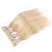 613 Blonde Human Hair 3 Bundles Silk Straight Wavy Brazilian Blonde Human Hair Weave Weft Same Length 12 12 12inch Total 300g